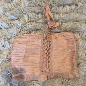 Free People Satin Halter Top